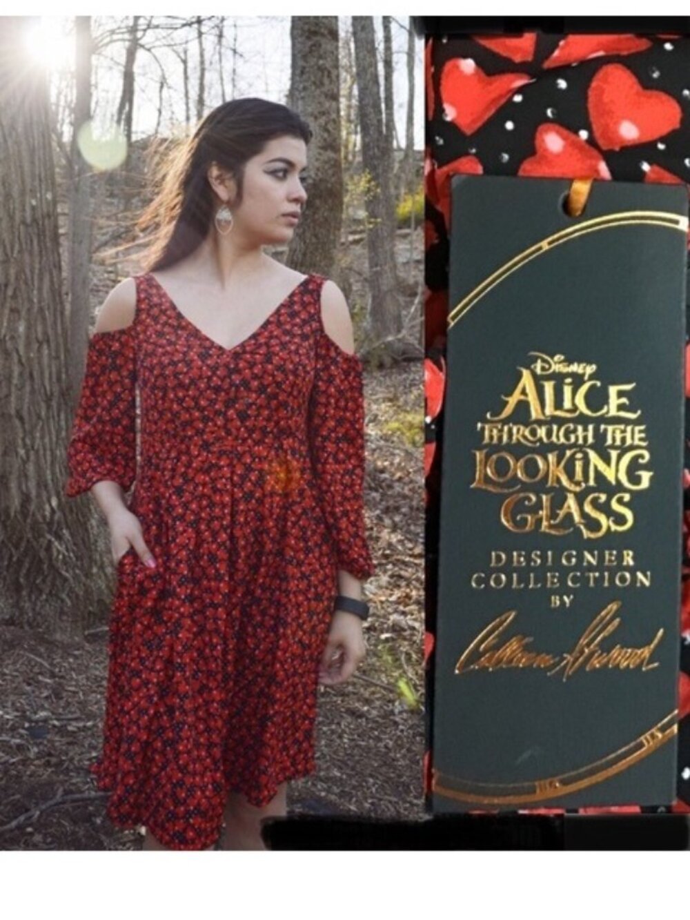Disney x Colleen Atwood | Red Hearts Daydreamer Dress | Size Large